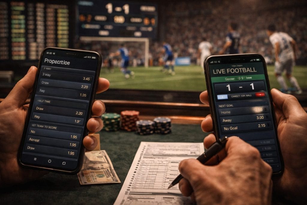 Apuestas prepartido vs apuestas en vivo